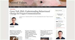 Desktop Screenshot of animalvoices.org